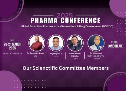 Welcome to the Global Summit on Pharmaceutical Innovations & Drug Development (GSPIDD)!